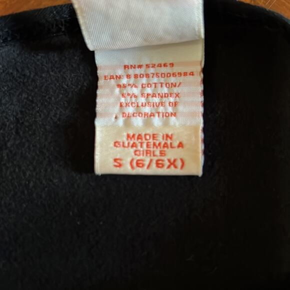 Faded Glory Girls S 6/6X Black Camisole Tank Top with Silver Embroidery Y2K - Picture 4 of 7